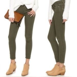 PAIGE Green Skinny Jeans with Modern Fit
